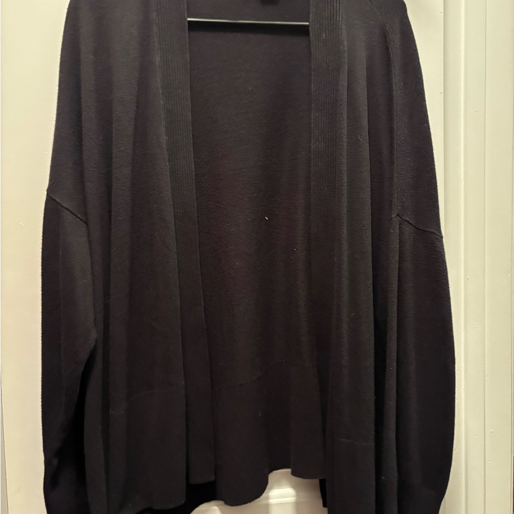 Liz Claiborne Black Ribbed Cardigan
